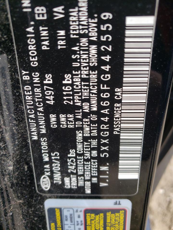 Photo 10 from auction – 2015 KIA OPTIMA SX with VIN 5XXGR4A66FG442559