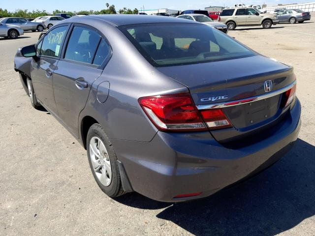 Photo 3 from auction – 2015 HONDA CIVIC LX with VIN 2HGFB2F58FH539944