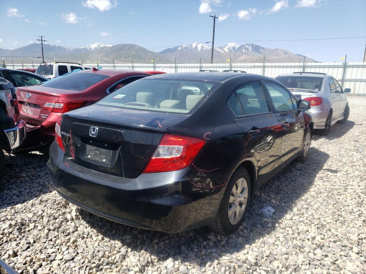 Photo 4 from auction – 2012 HONDA CIVIC LX with VIN 19XFB2F58CE389890
