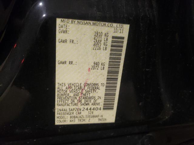 Photo 10 from auction – 2014 NISSAN ALTIMA 2.5 with VIN 1N4AL3AP2EN244404