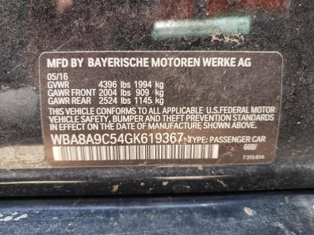 Photo 10 from auction – 2016 BMW 320 I with VIN WBA8A9C54GK619367