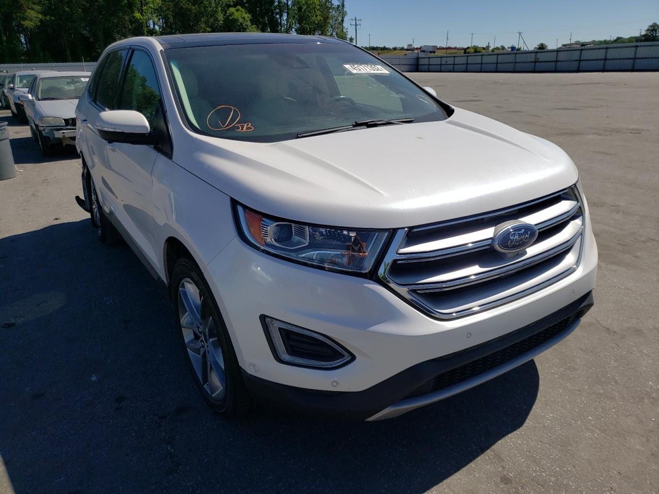 FORD EDGE TITAN 2015 with VIN 2FMPK3K88FBB37204 - Photo from auction