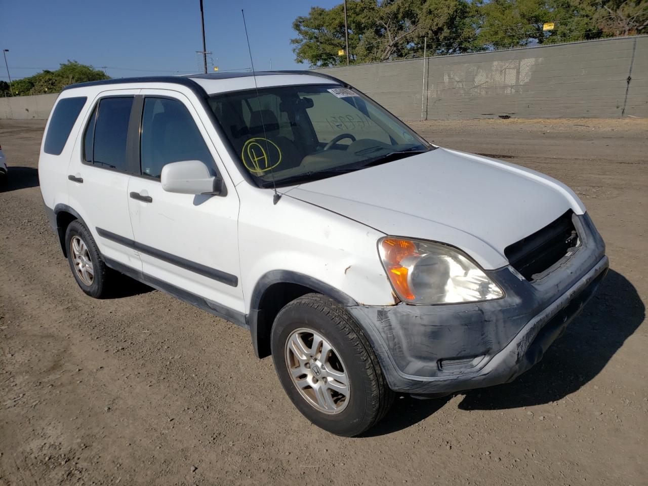 HONDA CR-V EX 2002 with VIN JHLRD78802C032241 - Photo from auction