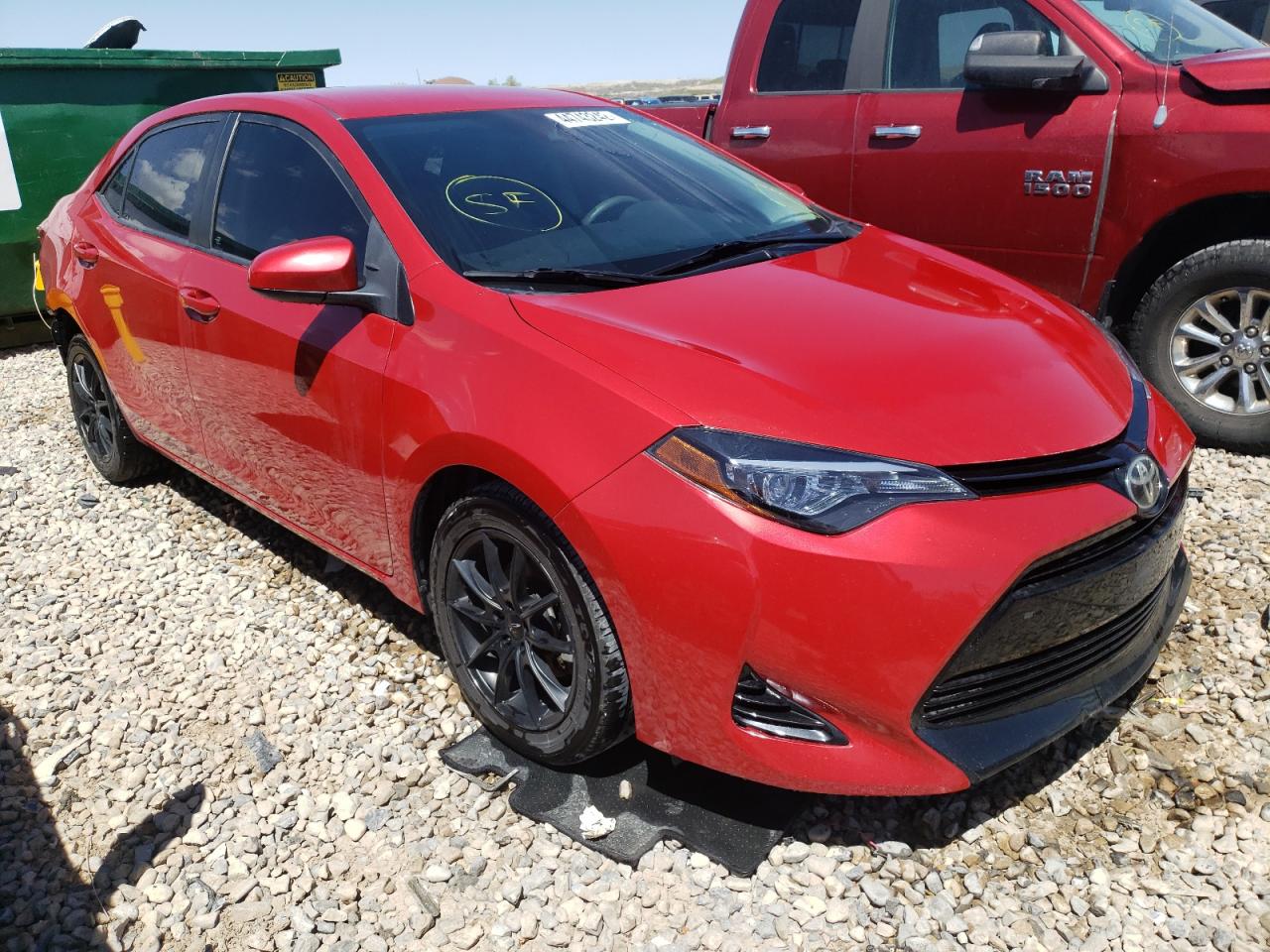 TOYOTA COROLLA L 2018 with VIN 2T1BURHE6JC001193 - Photo from auction