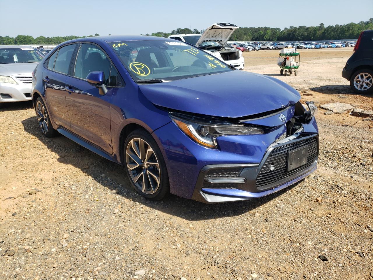 TOYOTA COROLLA SE 2021 with VIN 5YFS4MCE2MP066914 - Photo from auction