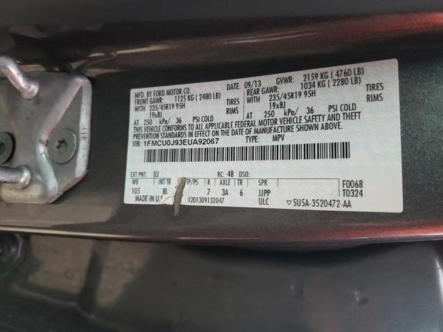 Photo 10 from auction – 2014 FORD ESCAPE TIT with VIN 1FMCU0J93EUA92067