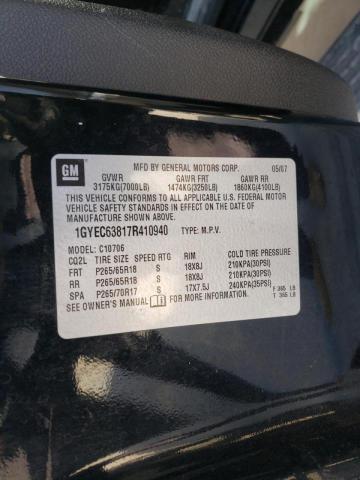 Photo 10 from auction – 2007 CADILLAC ESCALADE L with VIN 1GYEC63817R410940