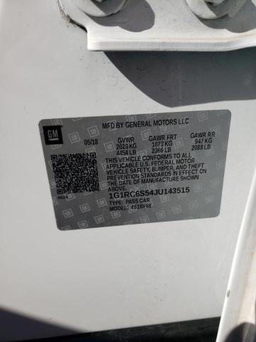 Photo 10 from auction – 2018 CHEVROLET VOLT LT with VIN 1G1RC6S54JU143515