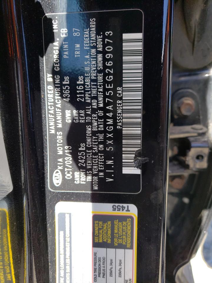 Photo 10 from auction – 2014 KIA OPTIMA LX with VIN 5XXGM4A75EG269073