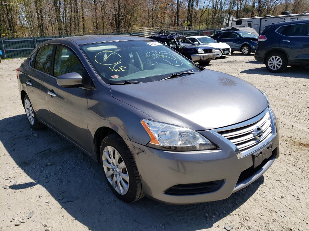 NISSAN SENTRA S 2015 with VIN 3N1AB7AP3FY325262 - Photo from auction