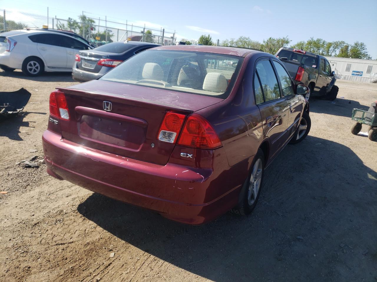 Photo 4 from auction – 2004 HONDA CIVIC EX with VIN 2HGES26864H541307