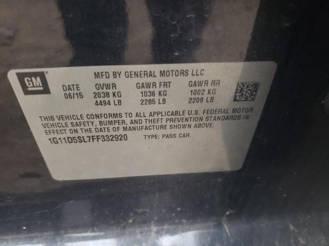 Photo 10 from auction – 2015 CHEVROLET MALIBU 2LT with VIN 1G11D5SL7FF332920