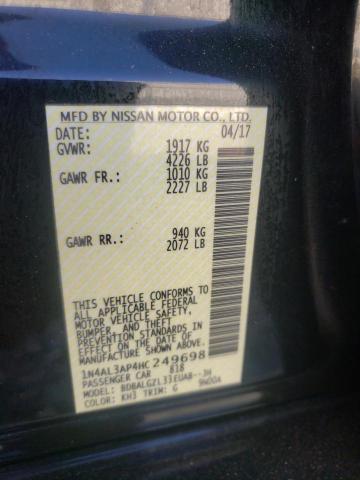 Photo 10 from auction – 2017 NISSAN ALTIMA 2.5 with VIN 1N4AL3AP4HC249698