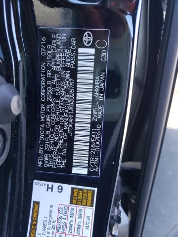 Photo 10 from auction – 2016 TOYOTA PRIUS with VIN JTDKARFUXG3028787