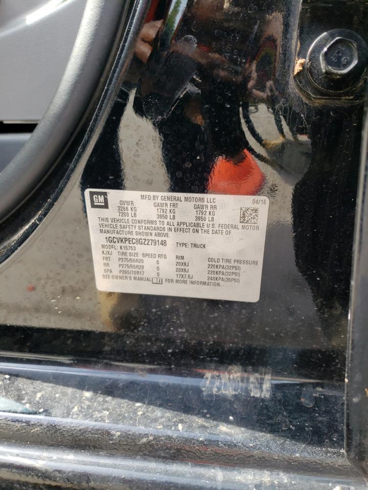 Photo 10 from auction – 2016 CHEVROLET SILVERADO with VIN 1GCVKPEC8GZ279148