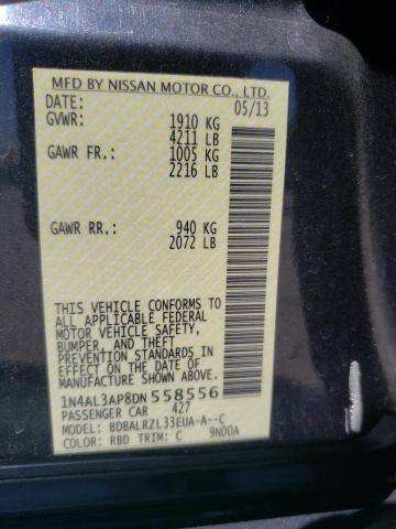 Photo 10 from auction – 2013 NISSAN ALTIMA 2.5 with VIN 1N4AL3AP8DN558556