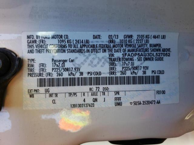 Photo 10 from auction – 2013 FORD C-MAX SE with VIN 1FADP5AU3DL527052
