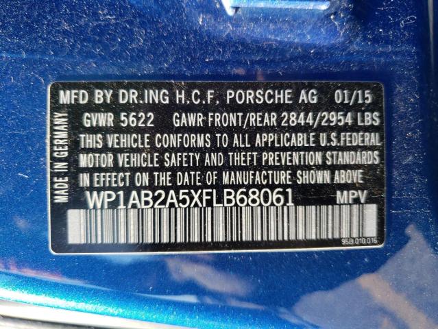 Photo 10 from auction – 2015 PORSCHE MACAN S with VIN WP1AB2A5XFLB68061