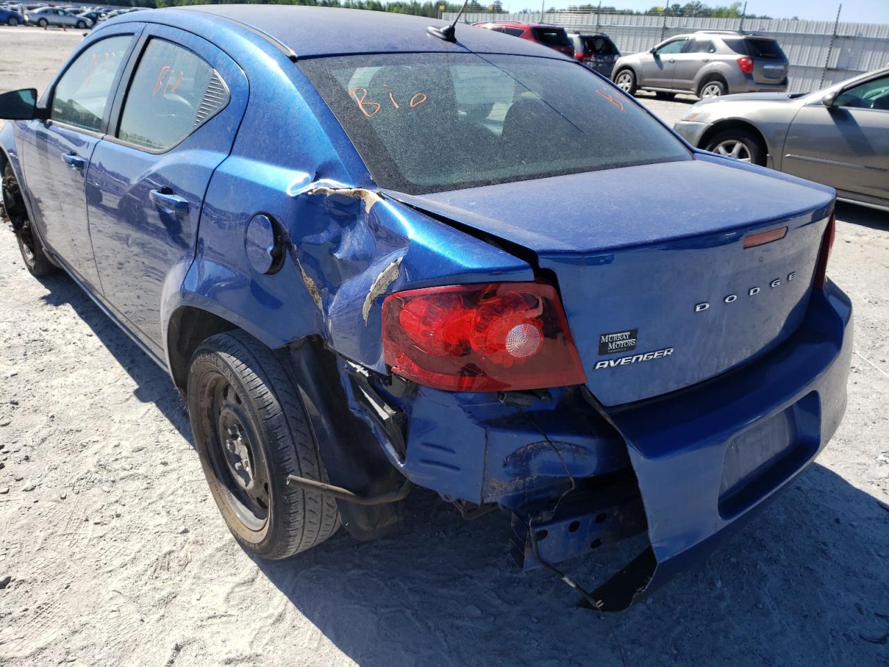 Photo 9 from auction – 2012 DODGE AVENGER SE with VIN 1C3CDZAB6CN173460