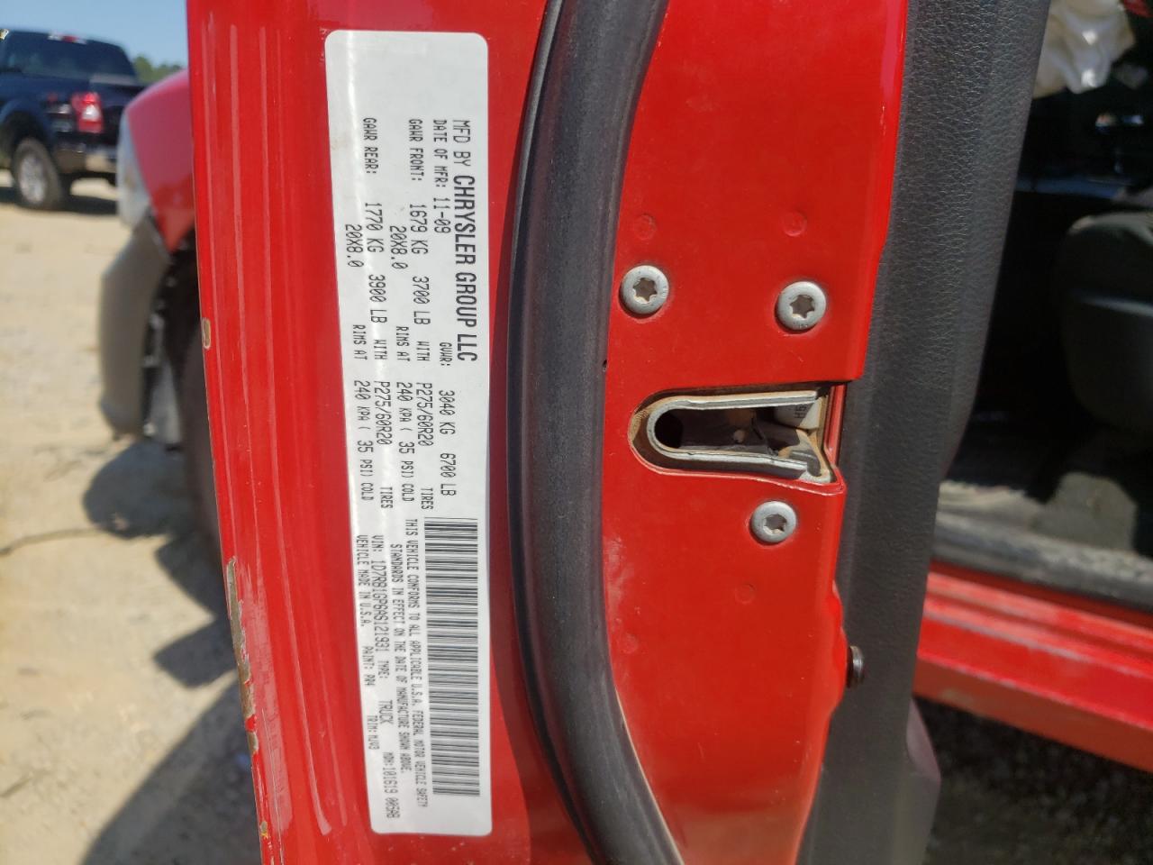 Photo 10 from auction – 2010 DODGE RAM 1500 with VIN 1D7RB1GP6AS121931