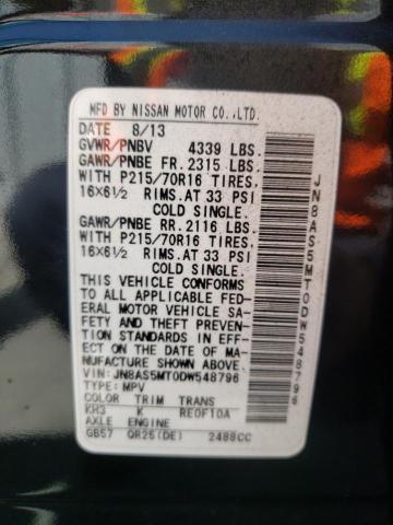 Photo 10 from auction – 2013 NISSAN ROGUE S with VIN JN8AS5MT0DW548796