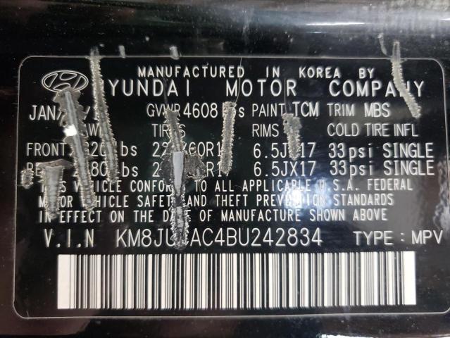 Photo 10 from auction – 2011 HYUNDAI TUCSON GLS with VIN KM8JUCAC4BU242834