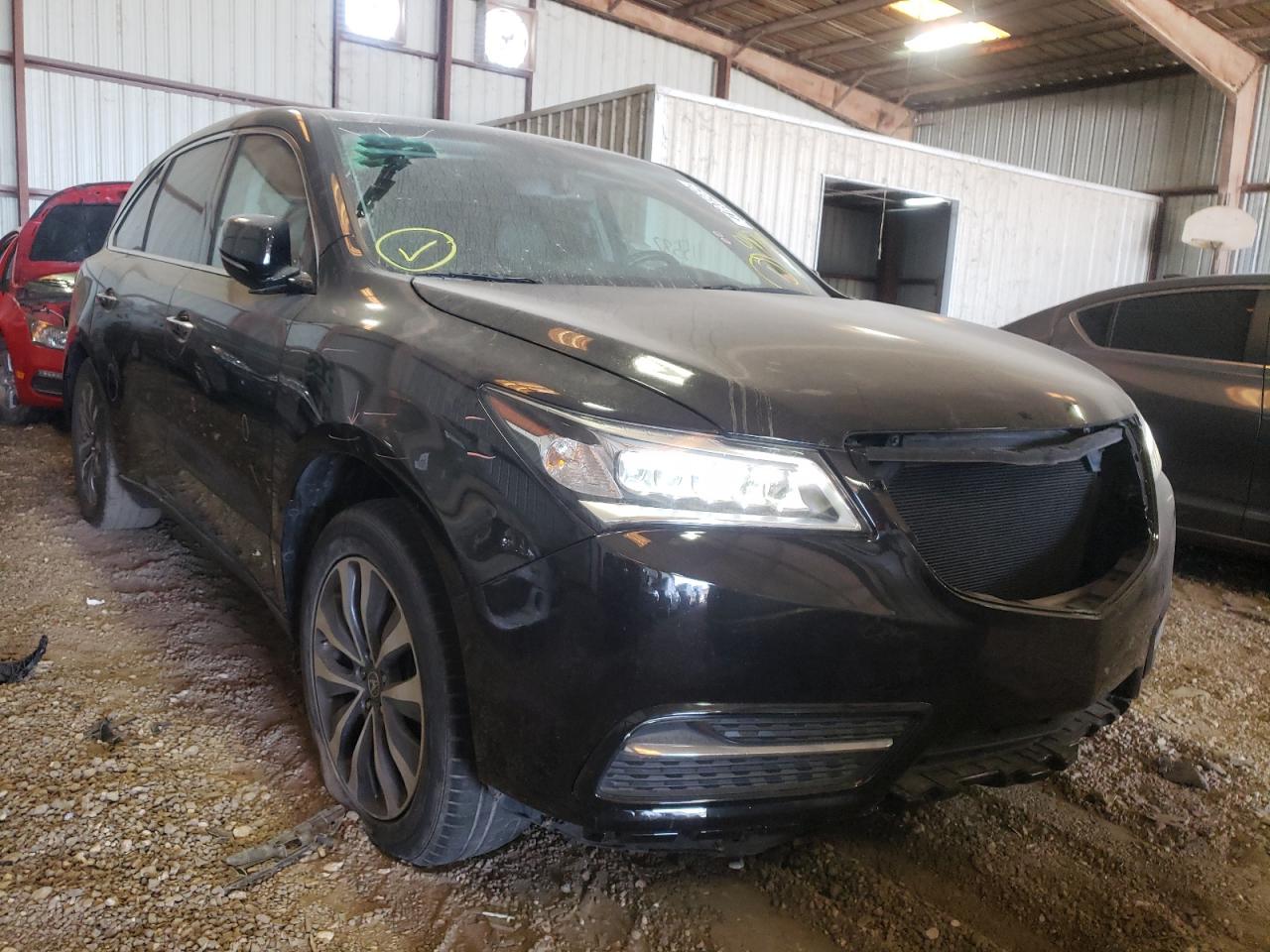 ACURA MDX TECHNO 2014 with VIN 5FRYD3H45EB018789 - Photo from auction