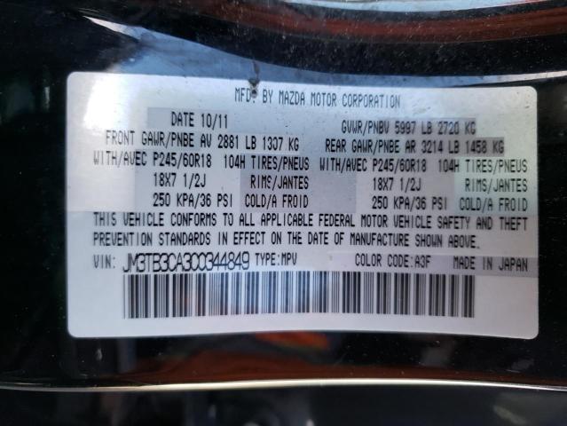 Photo 10 from auction – 2012 MAZDA CX-9 with VIN JM3TB3CA3C0344849