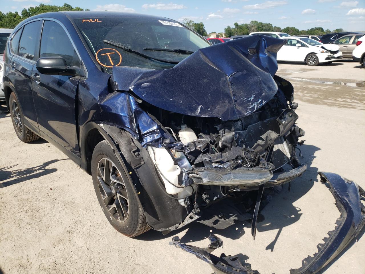 Photo 1 from auction – 2016 HONDA CR-V SE with VIN 2HKRM3H47GH513277