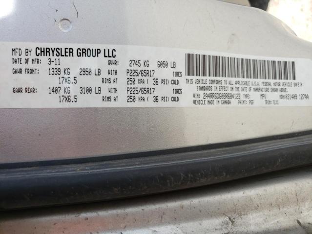 Photo 10 from auction – 2011 CHRYSLER TOWN & COU with VIN 2A4RR6DG0BR684123