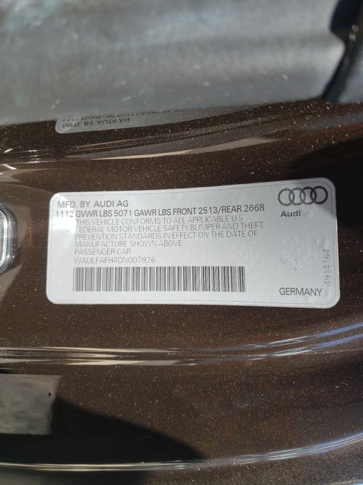 Foto 10 de la subasta – 2013 AUDI A5 PREMIUM con VIN WAULFAFH4DN007926