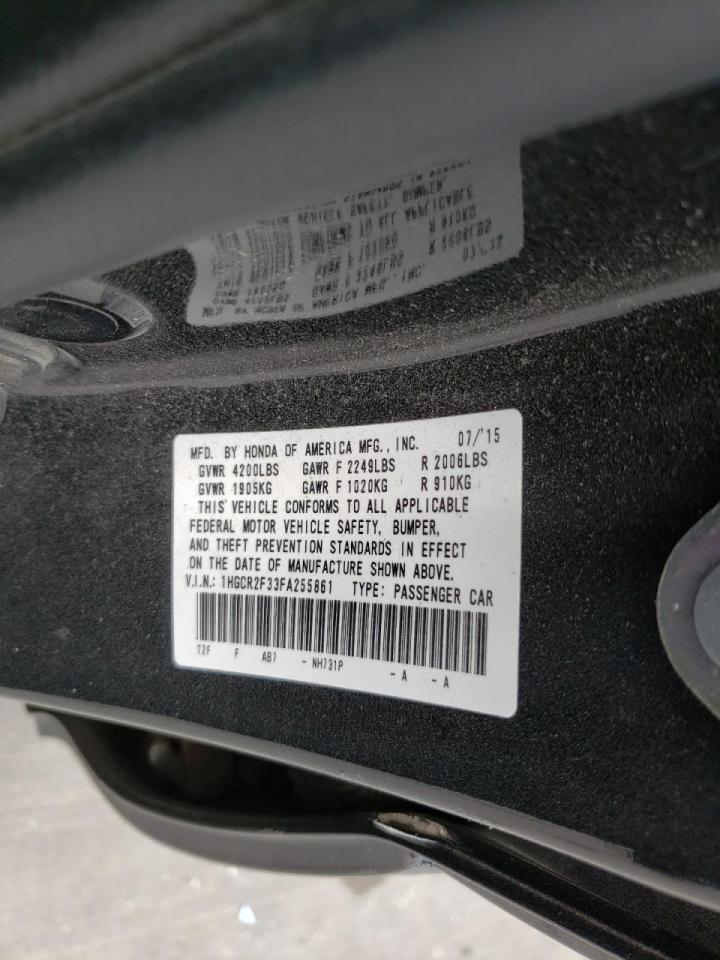 Photo 10 from auction – 2015 HONDA ACCORD LX with VIN 1HGCR2F33FA255861