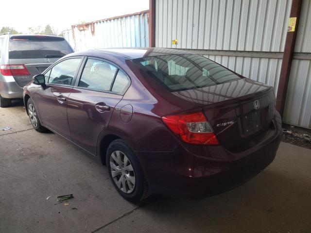 Photo 3 from auction – 2012 HONDA CIVIC LX with VIN 19XFB2F55CE327184