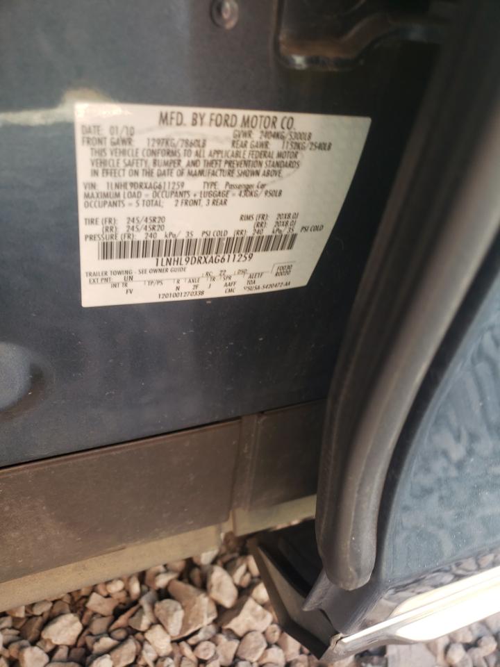 Photo 10 from auction – 2010 LINCOLN MKS with VIN 1LNHL9DRXAG611259