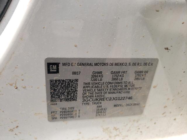 Photo 10 from auction – 2018 CHEVROLET SILVERADO with VIN 3GCUKREC2JG122746