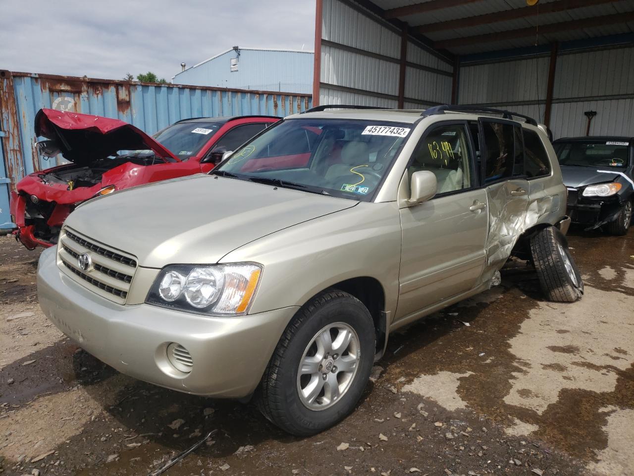 Photo 2 from auction – 2003 TOYOTA HIGHLANDER with VIN JTEHF21A430136720