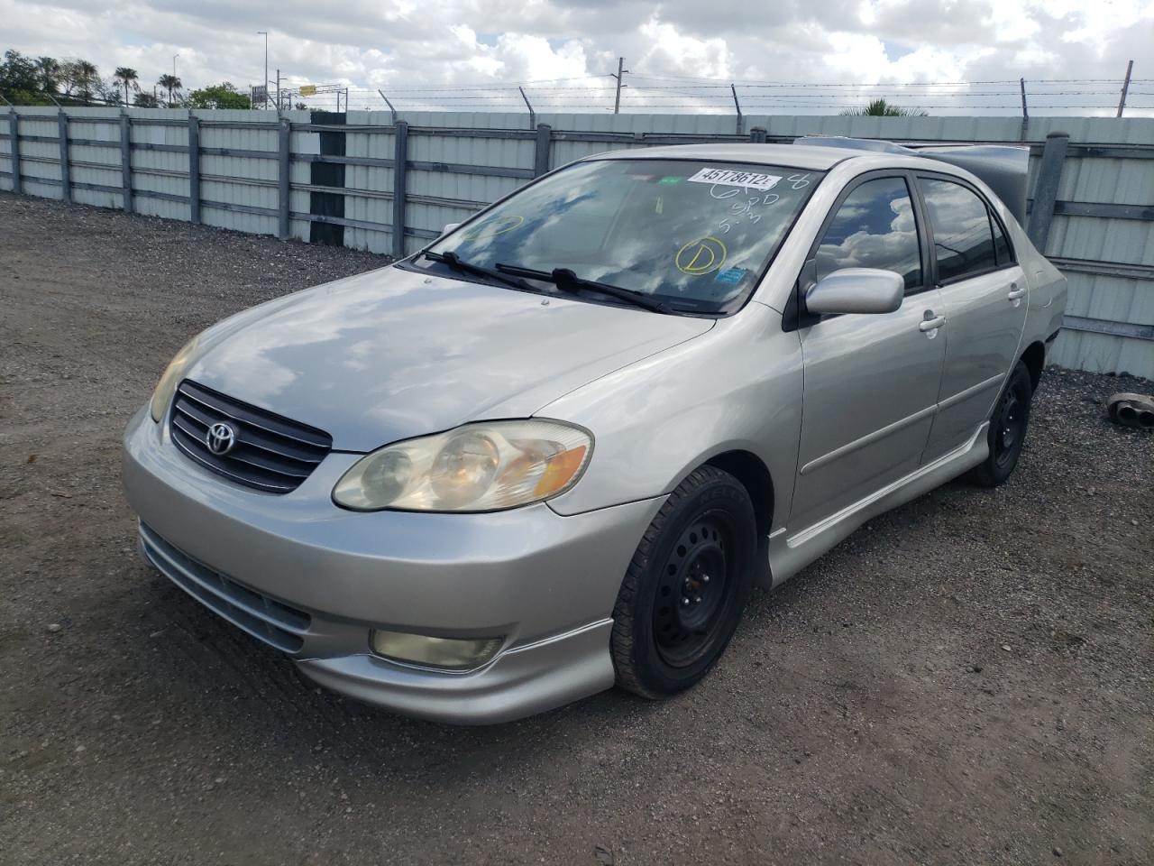 Photo 2 from auction – 2004 TOYOTA COROLLA CE with VIN 2T1BR32E04C256188