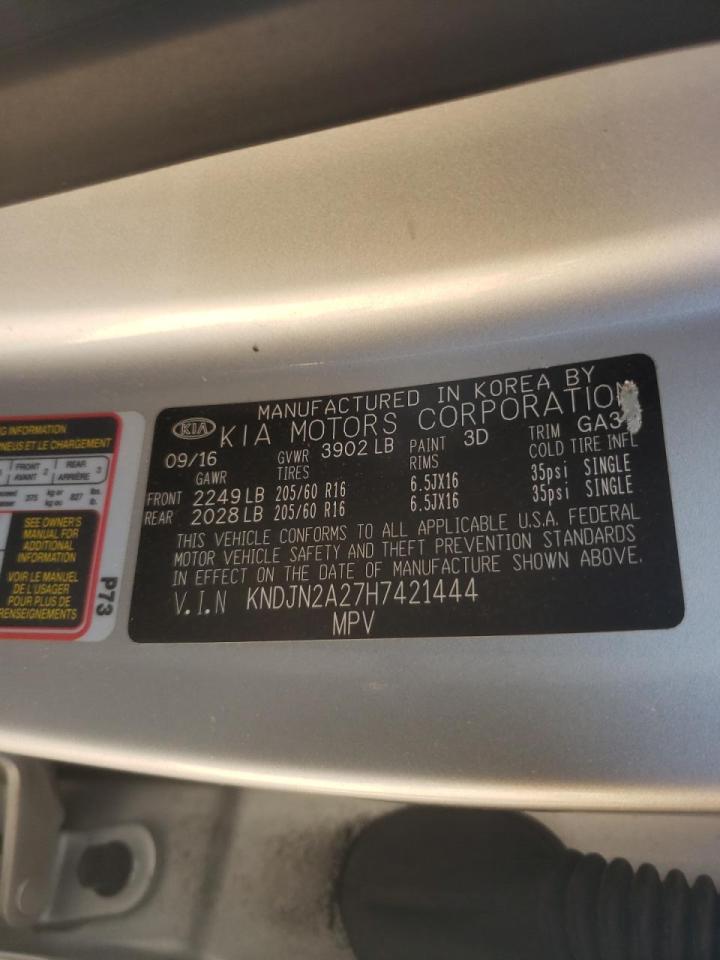 Photo 10 from auction – 2017 KIA SOUL with VIN KNDJN2A27H7421444