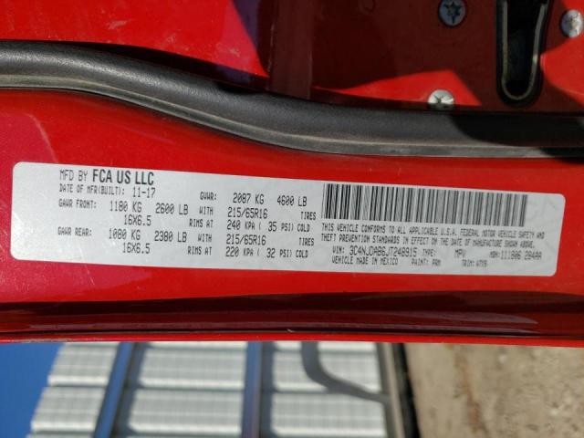 Photo 10 from auction – 2018 JEEP COMPASS SP with VIN 3C4NJDAB6JT248915