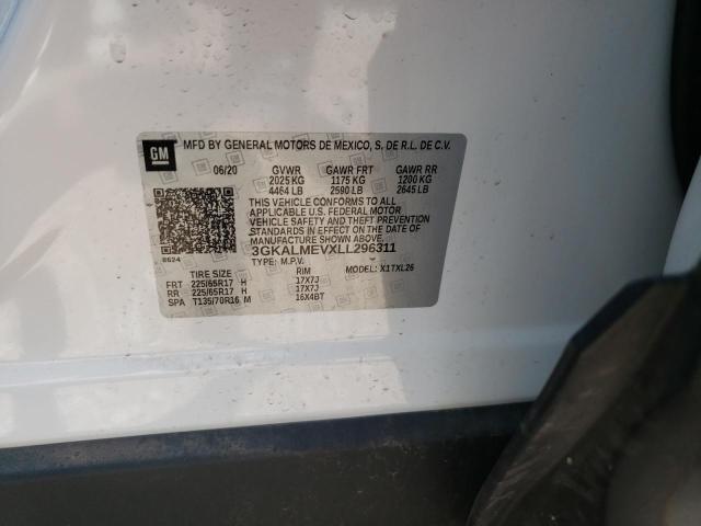 Photo 10 from auction – 2020 GMC TERRAIN SL with VIN 3GKALMEVXLL296311