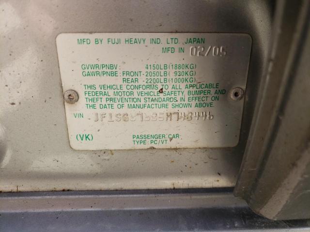 Photo 10 from auction – 2005 SUBARU FORESTER 2 with VIN JF1SG67685H748446