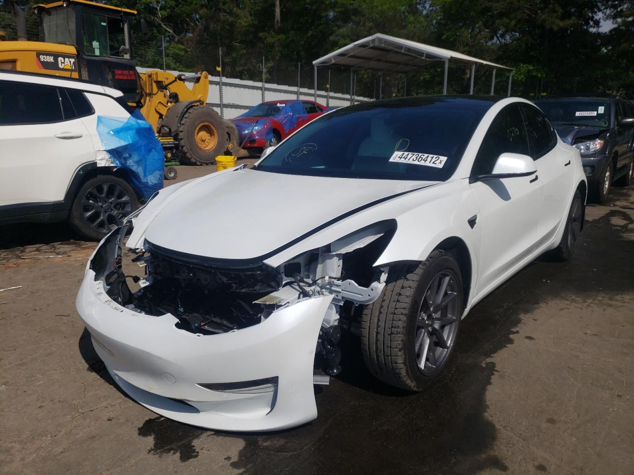 Photo 2 from auction – 2021 TESLA MODEL 3 with VIN 5YJ3E1EAXMF086687