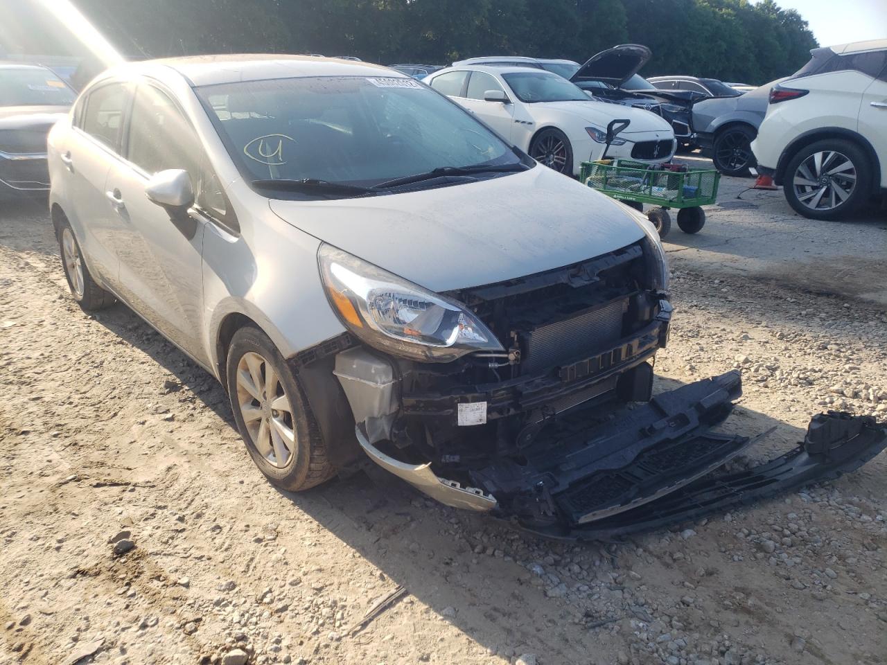 KIA RIO EX 2013 with VIN KNADN4A30D6310538 - Photo from auction