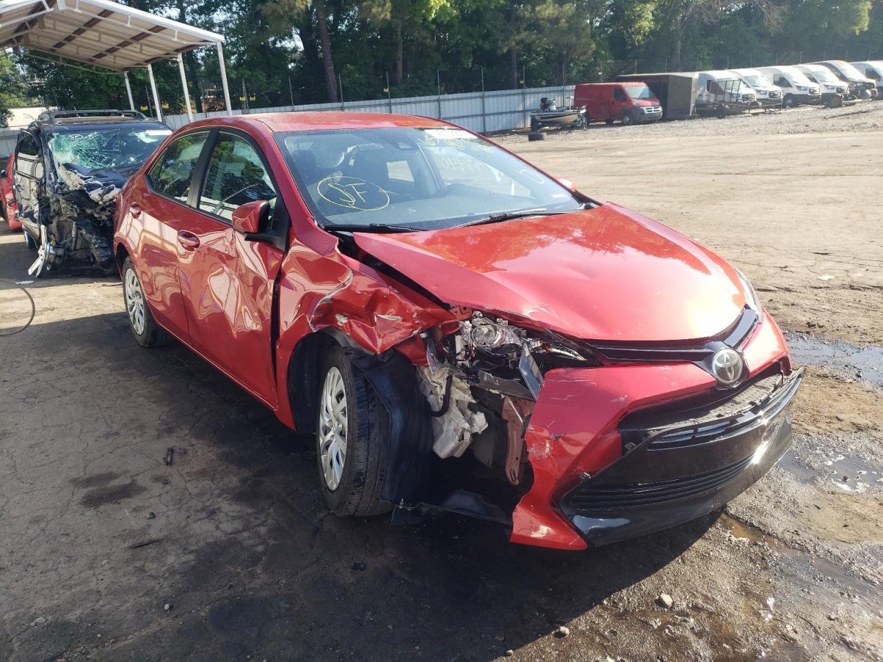TOYOTA COROLLA L 2017 with VIN 5YFBURHEXHP650814 - Photo from auction