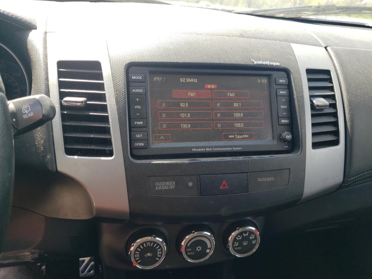 Photo 9 from auction – 2012 MITSUBISHI OUTLANDER with VIN JA4JS4AX8CU027150