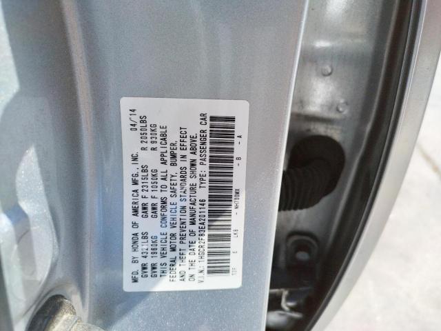 Photo 10 from auction – 2014 HONDA ACCORD EXL with VIN 1HGCR2F83EA201146