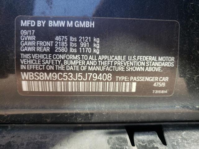 Photo 10 from auction – 2018 BMW M3 with VIN WBS8M9C53J5J79408
