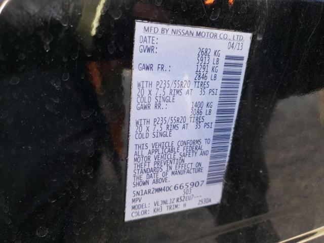 Photo 10 from auction – 2013 NISSAN PATHFINDER with VIN 5N1AR2MM4DC665907