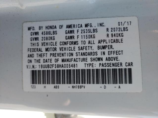 ACURA TLX TECH 2017 with VIN 19UUB2F58HA005481 - Photo from auction