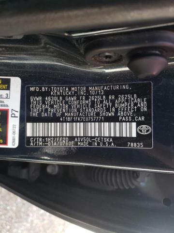 Photo 10 from auction – 2014 TOYOTA CAMRY L with VIN 4T1BF1FK7EU757771